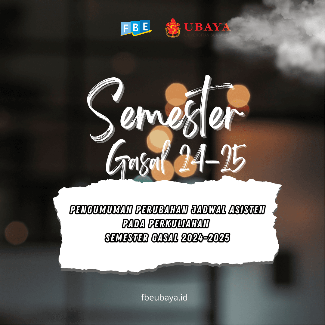 Pengumuman Perubahan Jadwal Asisten pada Perkuliahan Semester Gasal 2024-2025