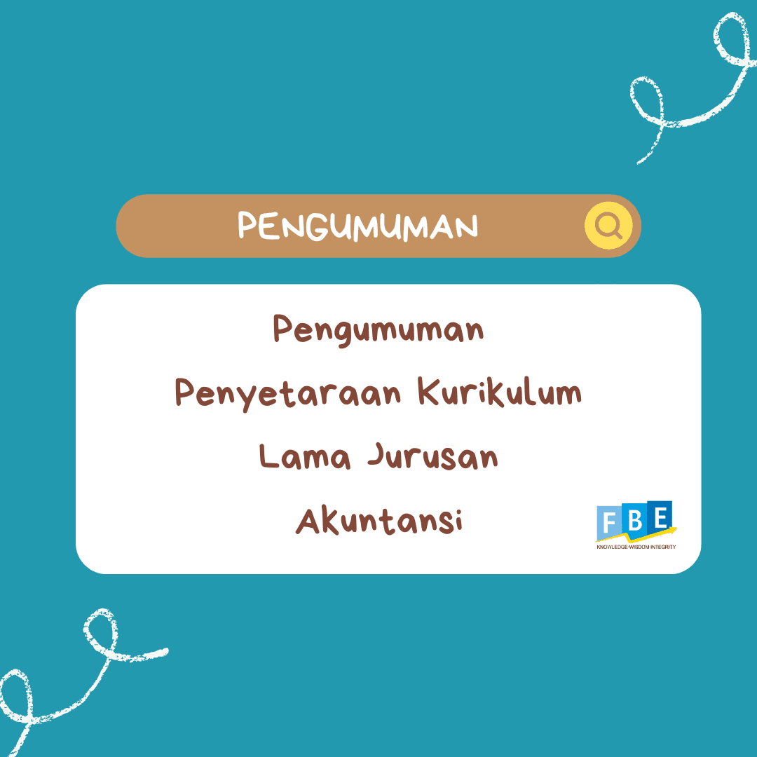 Pengumuman Penyetaraan Kurikulum Lama Jurusan Akuntansi