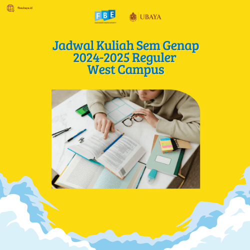Jadwal Kuliah Sem Genap 2024-2025 Reguler West Campus