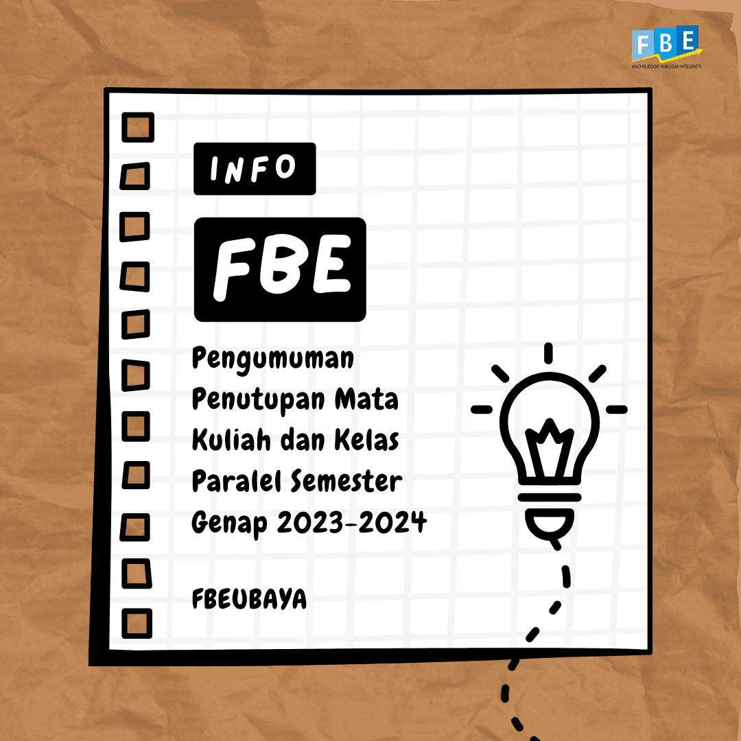 Pengumuman Penutupan Mata Kuliah dan Kelas Paralel Semester Genap 2023-2024