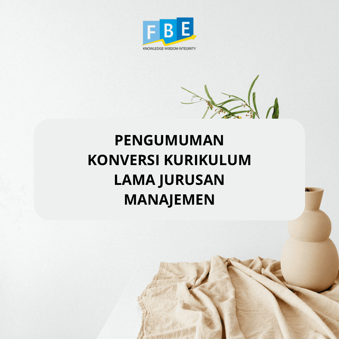 Pengumuman Konversi Kurikulum Lama Jurusan Manajemen 