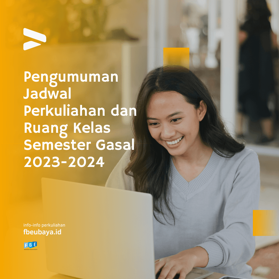 Pengumuman Jadwal Perkuliahan dan Ruang Kelas Semester Gasal 2023-2024