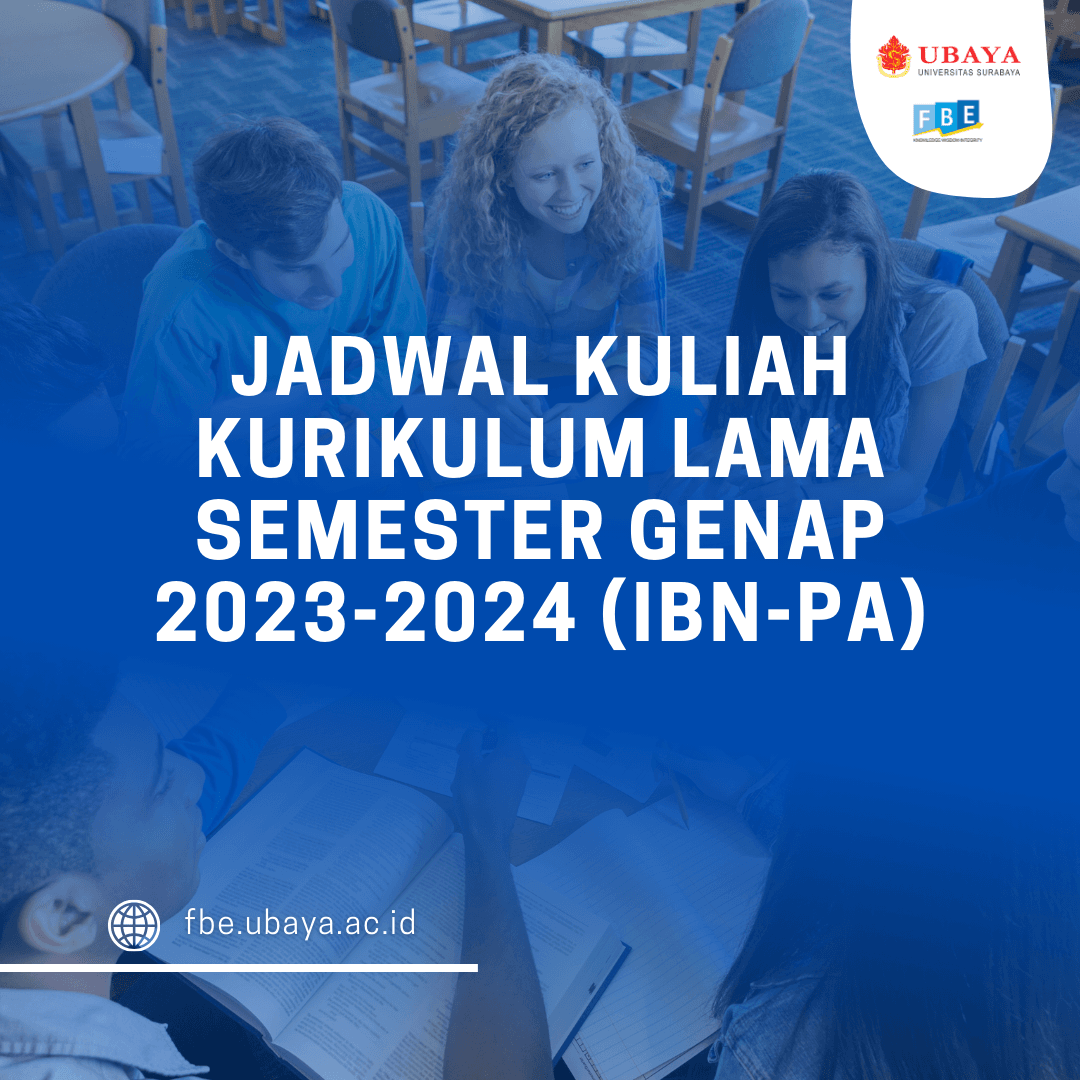 Jadwal Kuliah Kurikulum Lama Semester Genap 2023-2024 (IBN-PA)