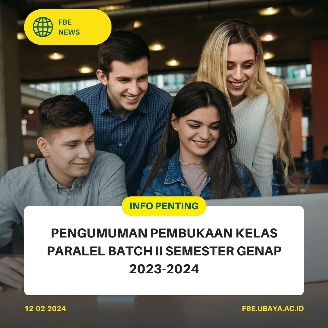 Pengumuman Pembukaan Kelas Paralel Batch II Semester Genap 2023-2024