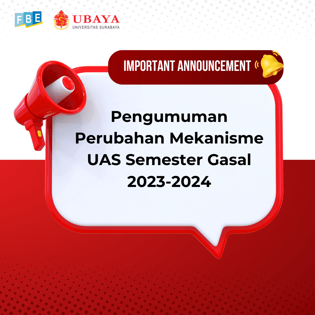 Pengumuman Perubahan Mekanisme UAS Semester Gasal 2023-2024