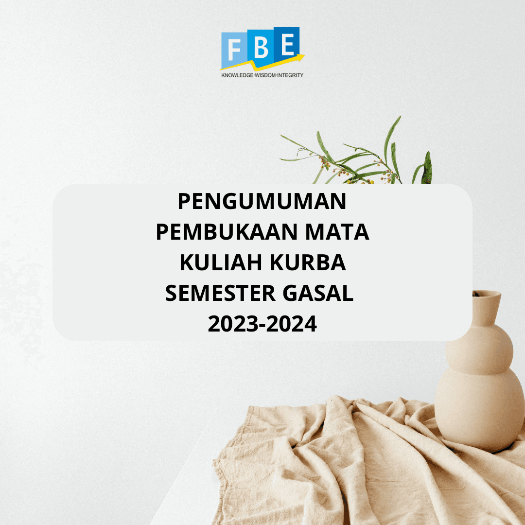 Pengumuman Pembukaan Mata Kuliah Kurba Semester Gasal 2023-2024