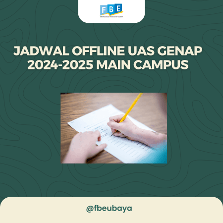 Jadwal Offline UAS Genap 2024-2025 Main Campus