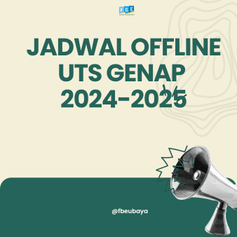 Jadwal Offline UTS Genap 2024-2025
