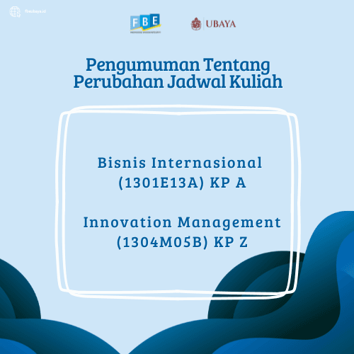 Pengumuman Tentang Perubahan Jadwal Kuliah