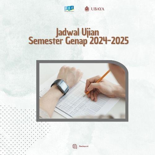 Jadwal Ujian  Semester Genap 2024-2025