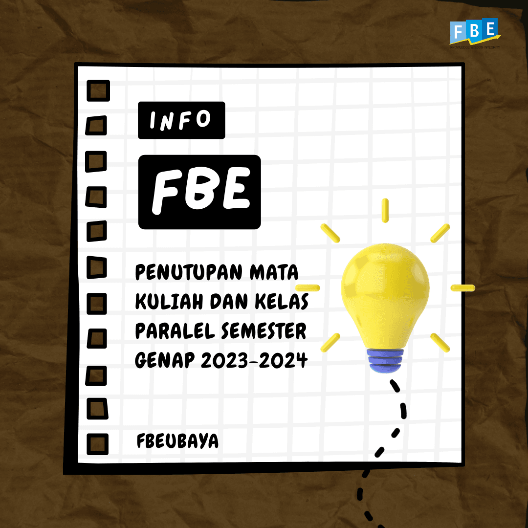 PENUTUPAN MATA KULIAH DAN KELAS PARALEL SEMESTER GENAP 2023-2024