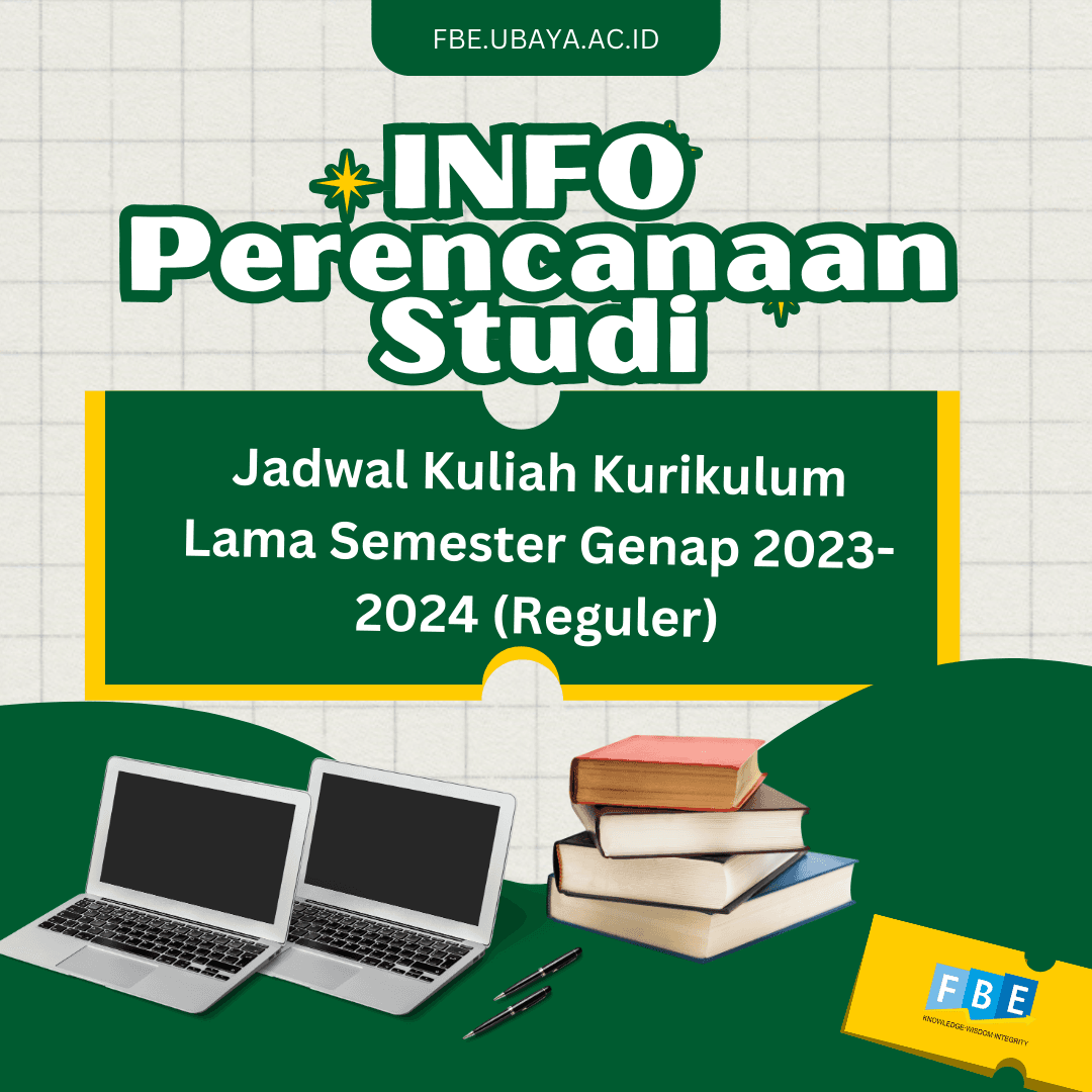 [Update] Jadwal Kuliah Kurikulum Lama Semester Genap 2023-2024 (Reguler)