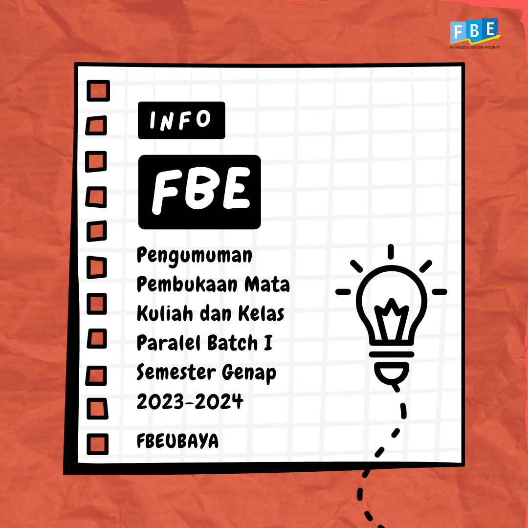Pengumuman Pembukaan Mata Kuliah dan Kelas Paralel Batch I Semester Genap 2023-2024