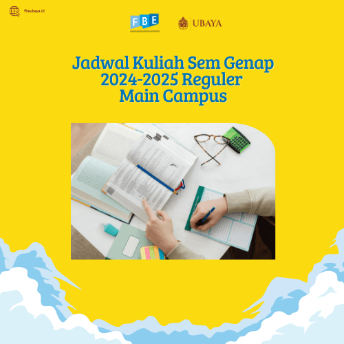 Jadwal Kuliah Sem Genap 2024-2025 Reguler Main Campus