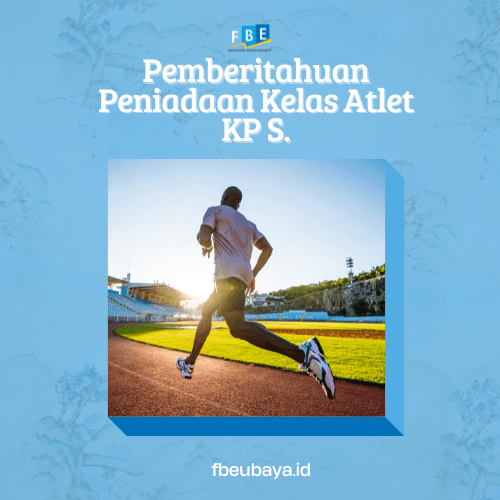 Pemberitahuan Peniadaan Kelas Atlet KP S.