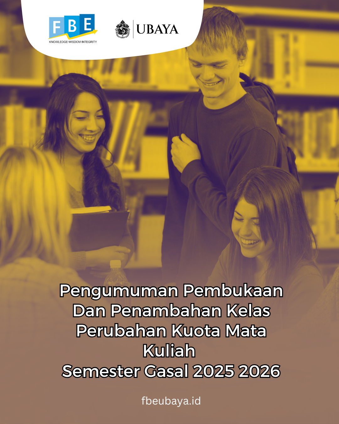 Pengumuman Pembukaan Dan Penambahan Kelas Perubahan Kuota Mata Kuliah Semester Gasal 2025 2026