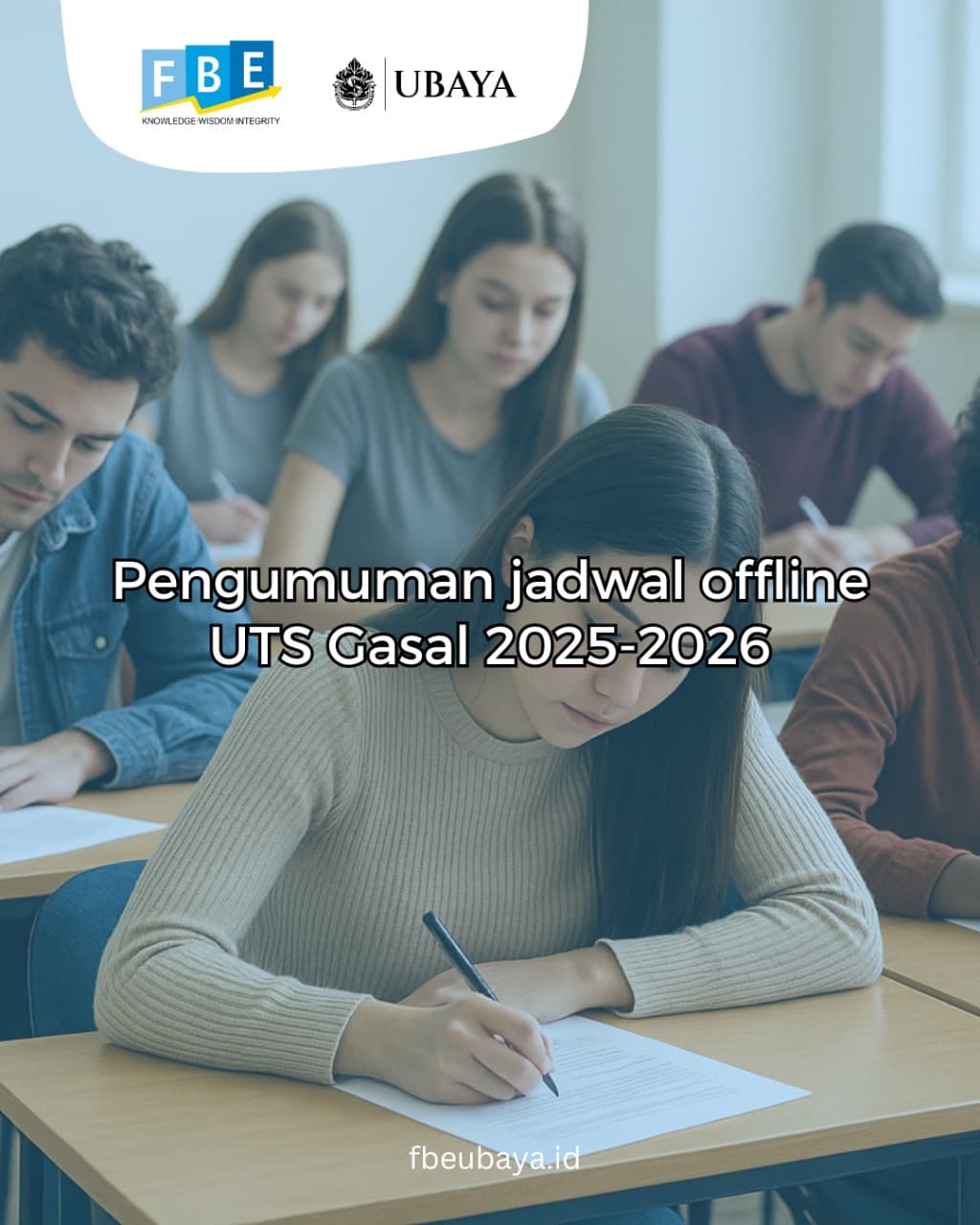 Pengumuman jadwal offline UTS Gasal 2025-2026