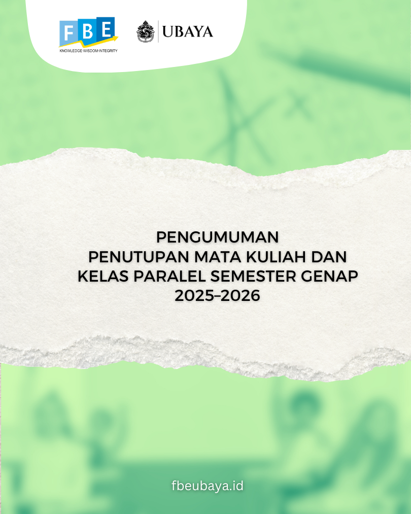 Pengumuman  Penutupan Mata Kuliah Dan Kelas Paralel Semester Genap 2025–2026