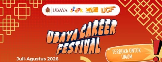 Pemberitahuan Pelaksanaan Ubaya Career Festival periode Agustus 2026