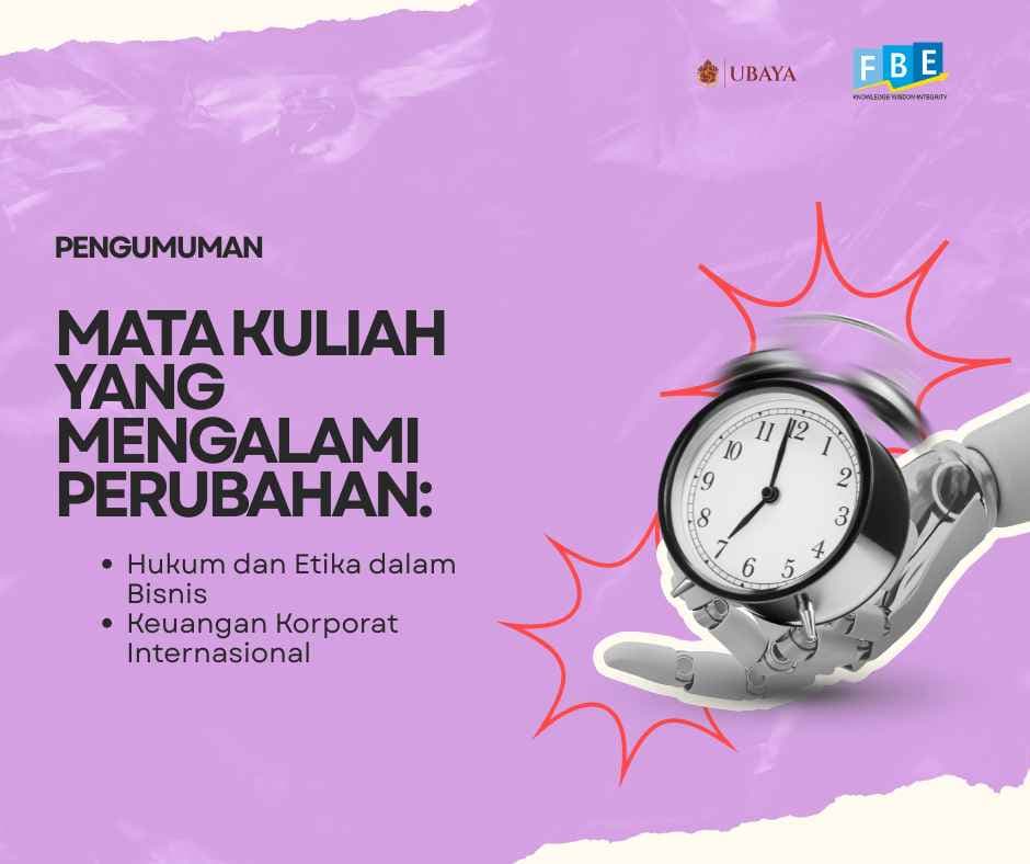 Informasi Perubahan Jadwal Mata Kuliah Ujian