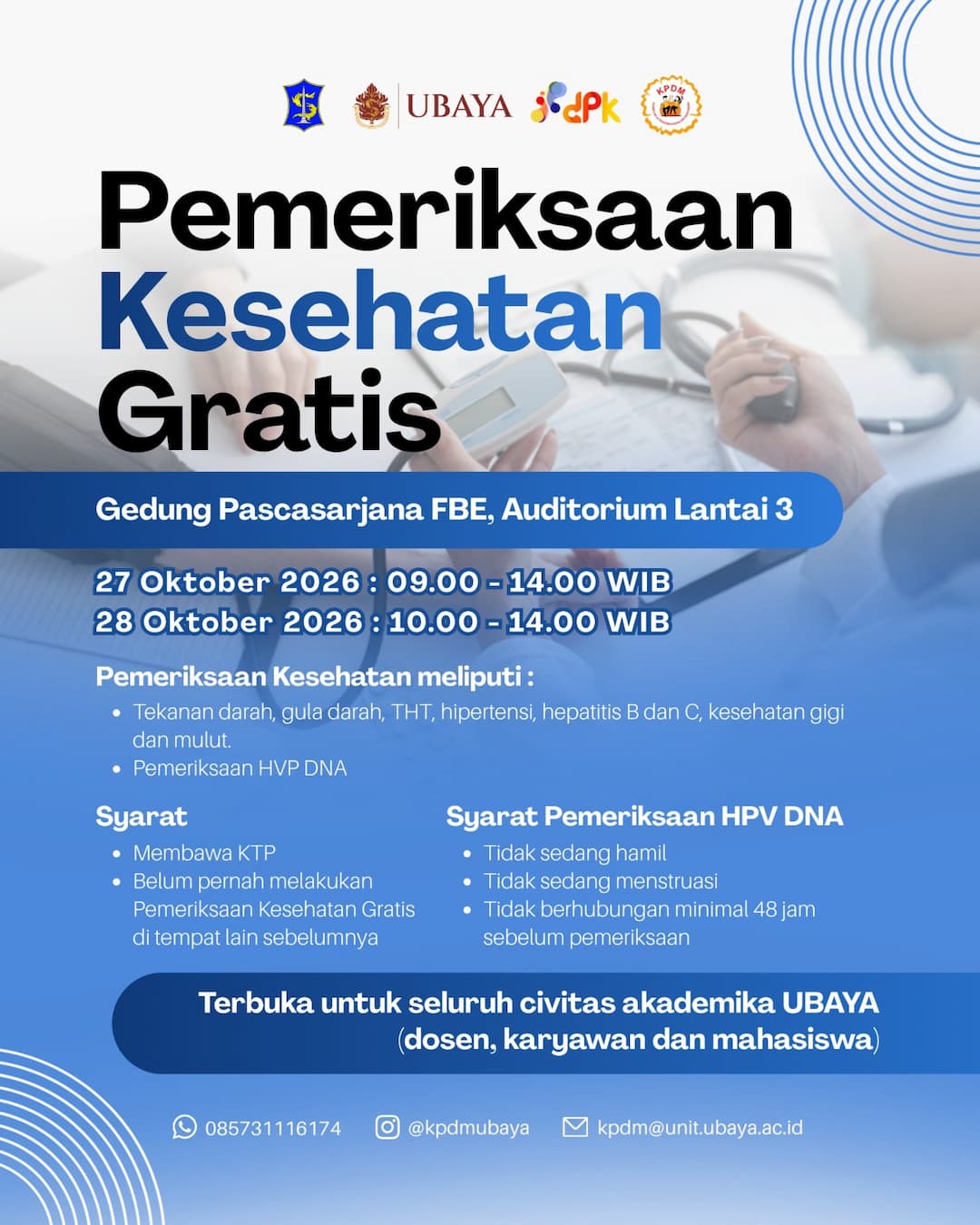 Informasi Pelaksanaan Pemeriksaan Kesehatan Gratis (PKG) 2026