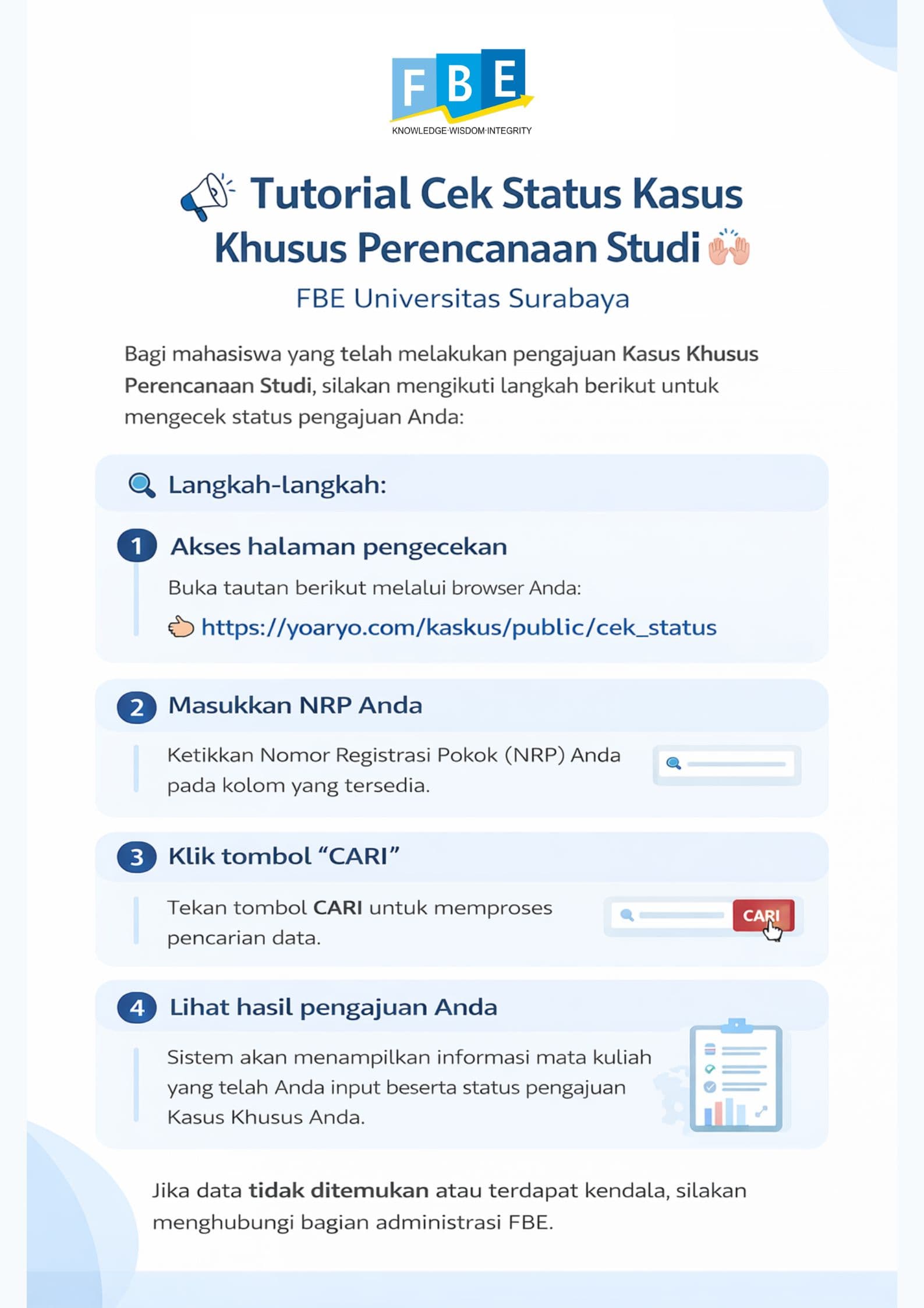 Tutorial Cek Status Kasus Khusus Perencanaan Studi Genap 2025-2026