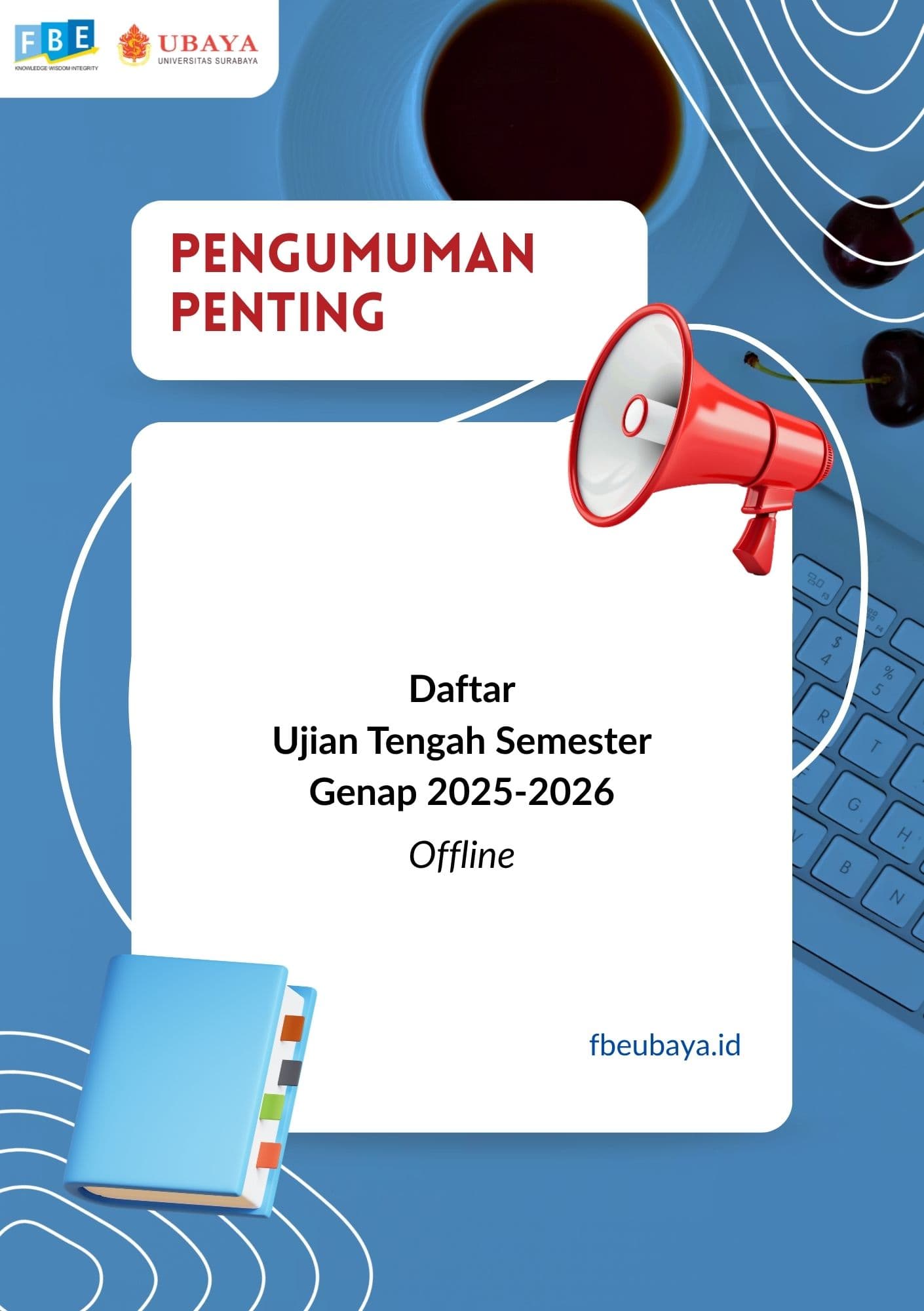 Pengumuman Jadwal UTS Genap 2025/2026 (Offline)