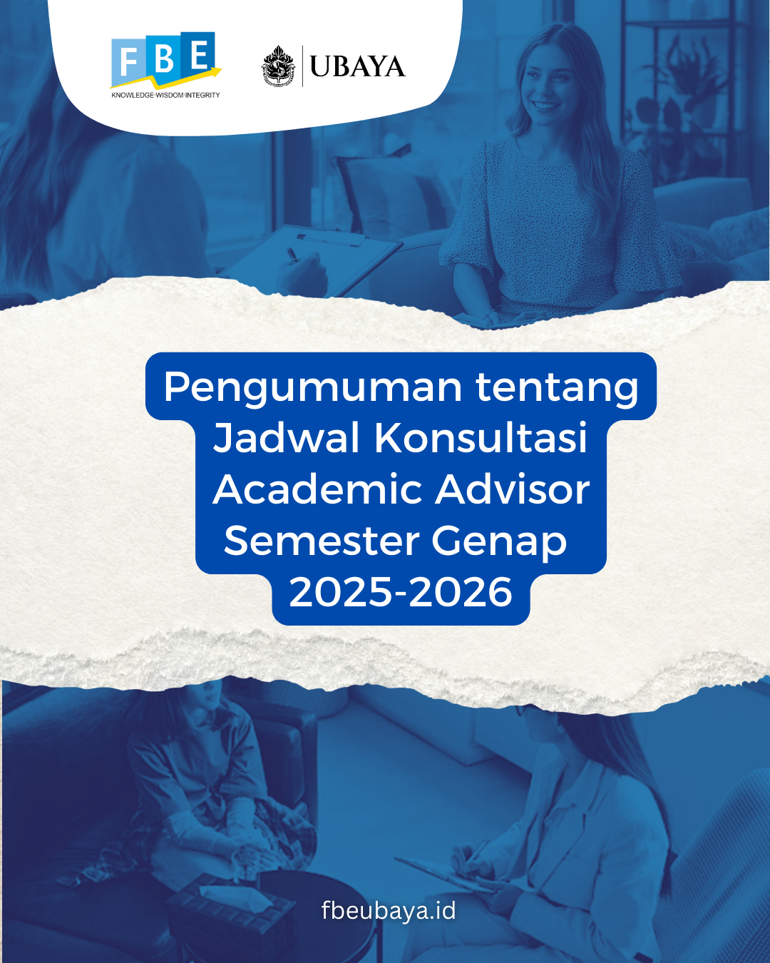 Pengumuman tentang Jadwal Konsultasi Academic Advisor Semester Genap 2025-2026