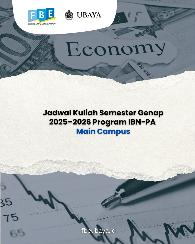 Jadwal Kuliah Semester Genap 2025–2026 Program IBN-PA Main Campus