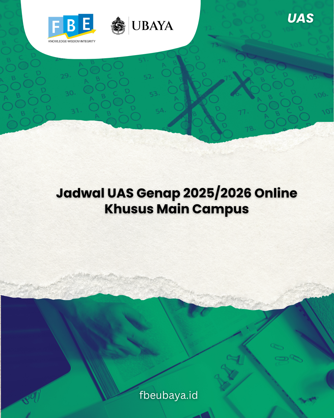 Jadwal UAS Genap 2025/2026 Online Khusus Main Campus